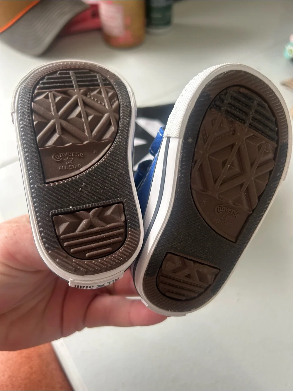 Converse Kids Royal Blue Canvas Velcro Sneakers